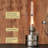Oil Lamp - Extra-Bright Hurricane Lamp with Antique-Style Nickel Body and Glass Chimney - Decorative Kerosene Lantern with Adjustable Wick - Oil Lamps for Indoor Use by Kings County Tools