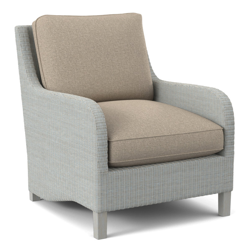 Fauteuil large 29 po Gibraltar, Bisque, Tissu écossais taupe; 0126-73