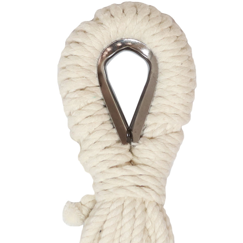 Hamac brésilien en coton tissé 2 personnes Hankins - Désert apaisant, Brun / blanc / gris / noir