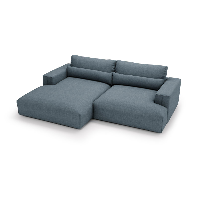 Teador 3 Seater Corner Sofa , Slate Blue