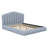Upholstered Bed Frame Floor Bed Shell-Shaped Headboard-738730704