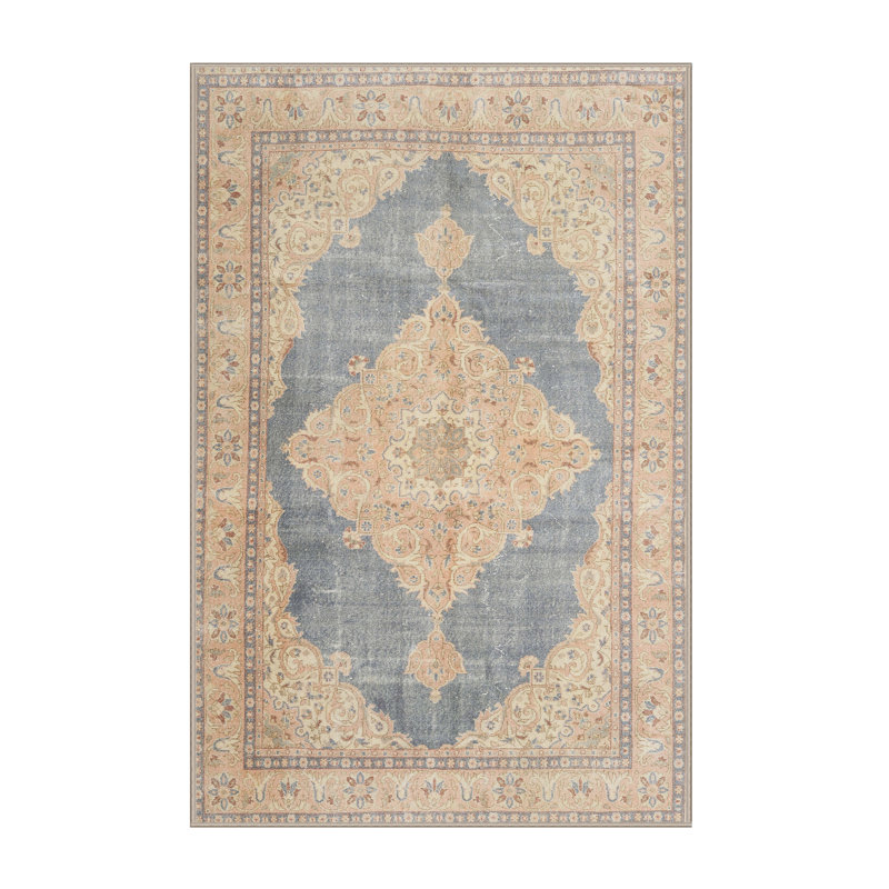 Lobsien Oriental Indoor Rug, Round 6'
