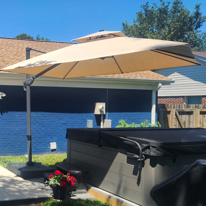 Parasol carré 10 po, Spectre sable