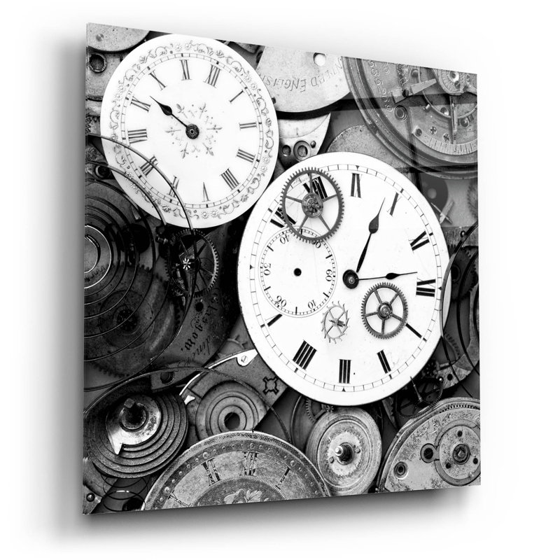 «P pièces Of Old Watch BW» par Tom Quartermaine, H 36 po x l 36 po