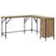 L-Shaped Metal Base Computer Desk-1233730034