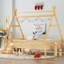 Lit plateforme en bois avec escalier Relora-125427558-125427560