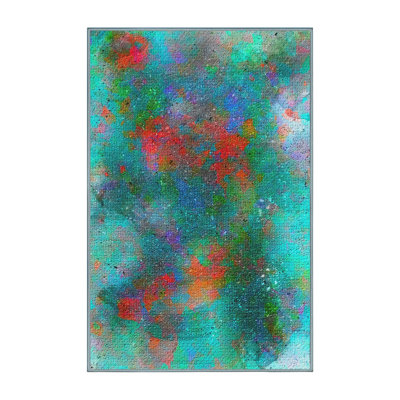 Tapis bleu-bleu