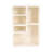 Aliany White Wood & MDF Wall Storage Unit with Multiple Shelves, 24" Glam Style, Wall-Mounted Organizer for Home, Office, Bedroom, or Living Room - Functional & Stylish Display Shelf