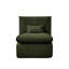Méridienne avec repose-pieds, fauteuil décoratif rembourré multifonctionnel, méridienne rembourrée modulaire réversible avec coussin-669920462
