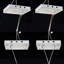Brushed Nickel Rainfall Waterfall Shower Head colour changing led Ceiling Mounted