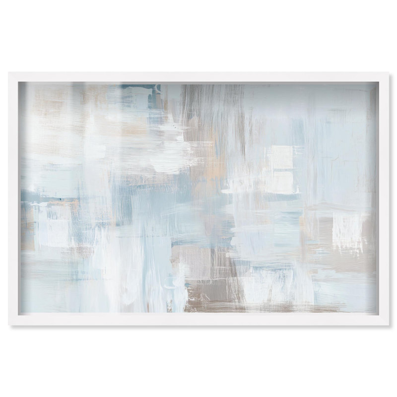 «Passing Cloud Living Room Boho» par Art Remedy, H 11 po x l 16 po, Blanc