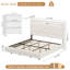 Ensemble de chambre à coucher 3 pièces, lit flottant avec port de charge-729904045-729904043