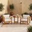 Ensemble de conversation en bois avec chaises et table-133255228