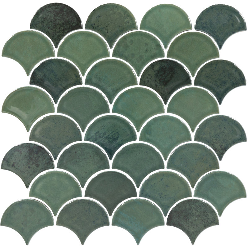 Mosaïque murale en céramique 3 "Daltile Miramo (10 pièces par carton) (10,20 pieds carrés par carton), Récif