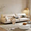 Causeuse-coussin modulaire en cuir véritable beige-349640897-349640955