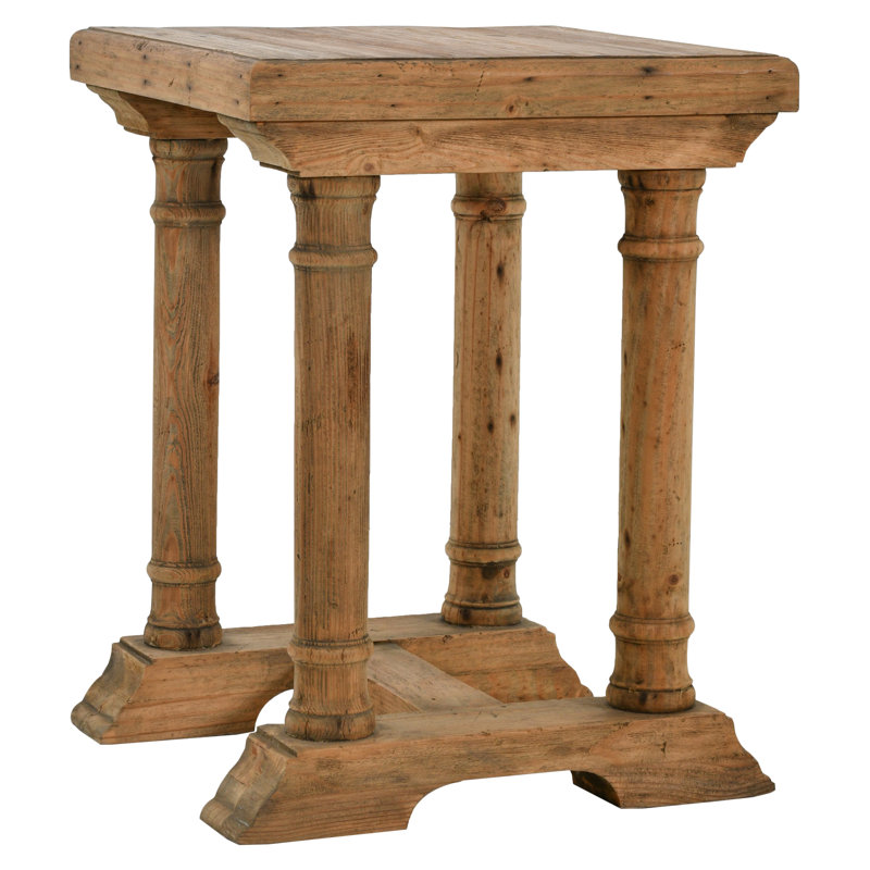 Bovey Solid Wood Top End Table