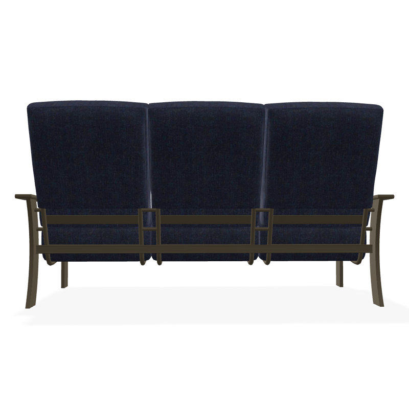 St. Catherine 74'' Wide Patio Sofa with Cushions, Spectrum Indigo Sunbrella®, Beachwood
