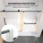 56" - 60'' W X 60'' H Single Sliding Frameless Tub Door Matte Black Shower Screen Bypass Alcove Bath Shower Door with Clear Tempered Glass