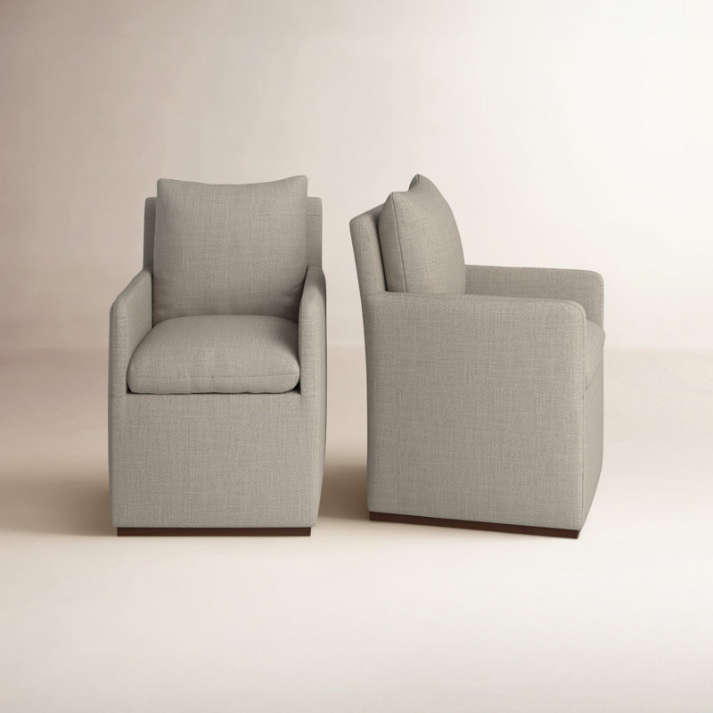 Fauteuil l 23,23 po avec roulettes Bobbi, Lin performance Effie