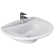 Barclay Venice 520 15.75'' White Vitreous China U-Shaped Bathroom Sink with Overflow