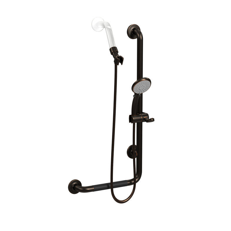 Barre coulissante PULSE ShowerSpas Ergo, Bronze frotté à l'huile