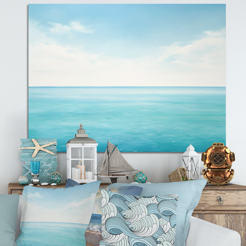 Impression sur toile Ocean Minimalisme Horizon II, Toile tendue, H 30 po x l 40 po x P 1,5 po