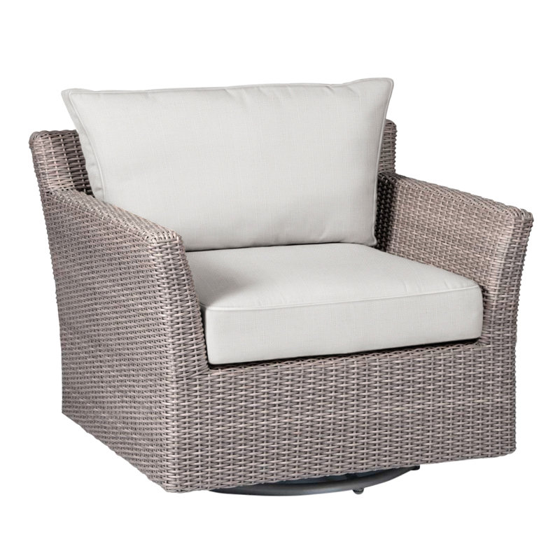 Fauteuil oscillant tissé Club - Huître, Welt, Sunbrella® ‑ lin neige, Huître