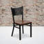 Penaloza Coffee Back Metal Restaurant Chair-883520422