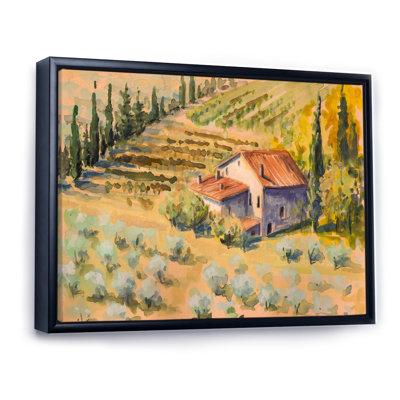 «Country House In Tuscany Italy», reproduction sur toile