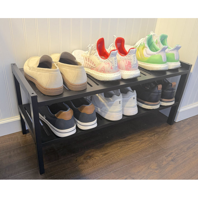 Range-chaussures 30 paires 8 paires, Black