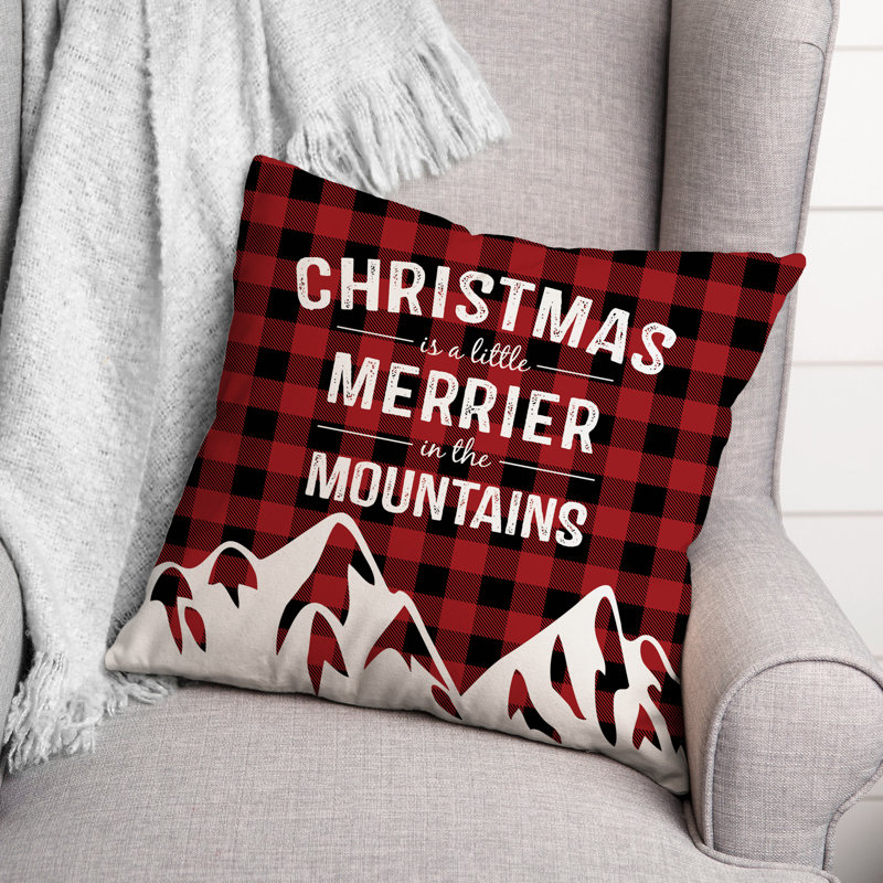 Plaid Reversible Throw Pillow
