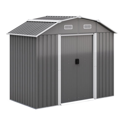 Grey Garden Storage Shed