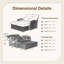 Chaise longue double en osier gris avec coussins en rotin-114201704