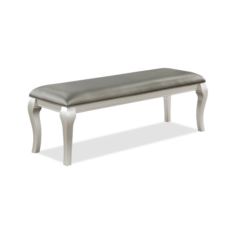 Jaheam Faux Leather Bench