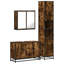 3 Piece Bathroom Furniture Set Engineered Wood-1508332343