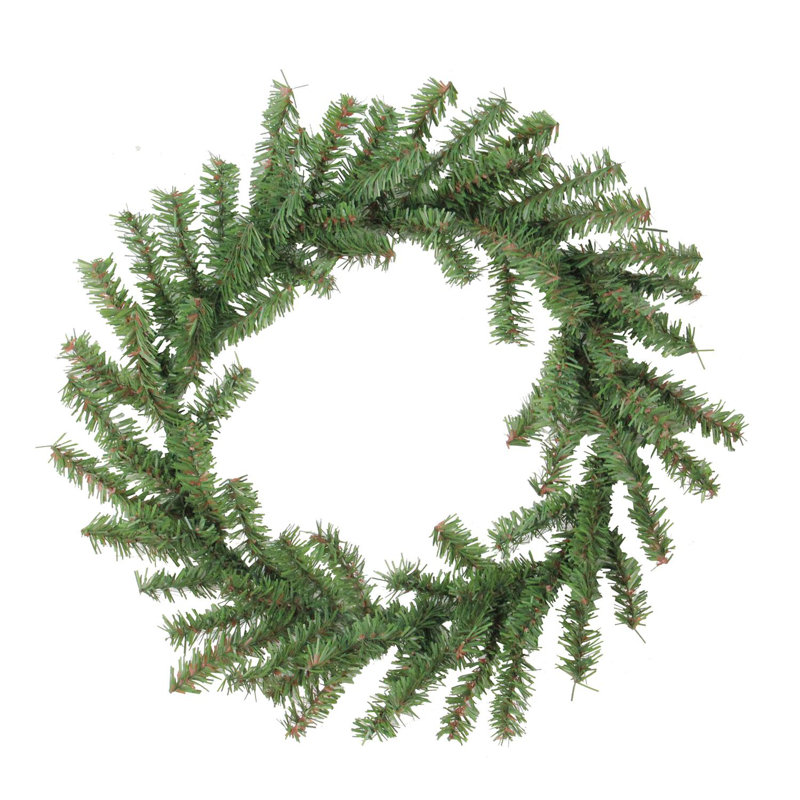 Mini couronne de Noël artificielle deux tons pin - 12 pouces non éclairée