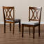 Chaise parsons H 18,5 po avec finition brun noyer, H 37,4 po, l 17,7 po et P 20,5 po-1688444000-1688444003