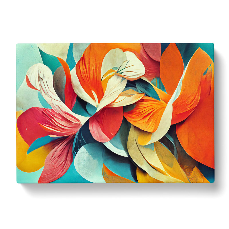 Floral Abstract Art Vol.2 - Wrapped Canvas, 35cm H x 50cm W x 3cm D