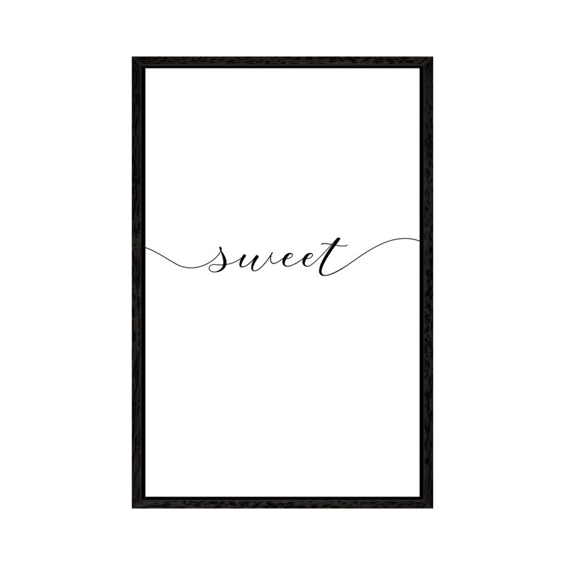 Sweet Dreams I - Print on Canvas, 101.6 cm H x 66.04 cm W, Black Framed