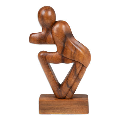  Handmade Sweet Couple Wood Sculpture