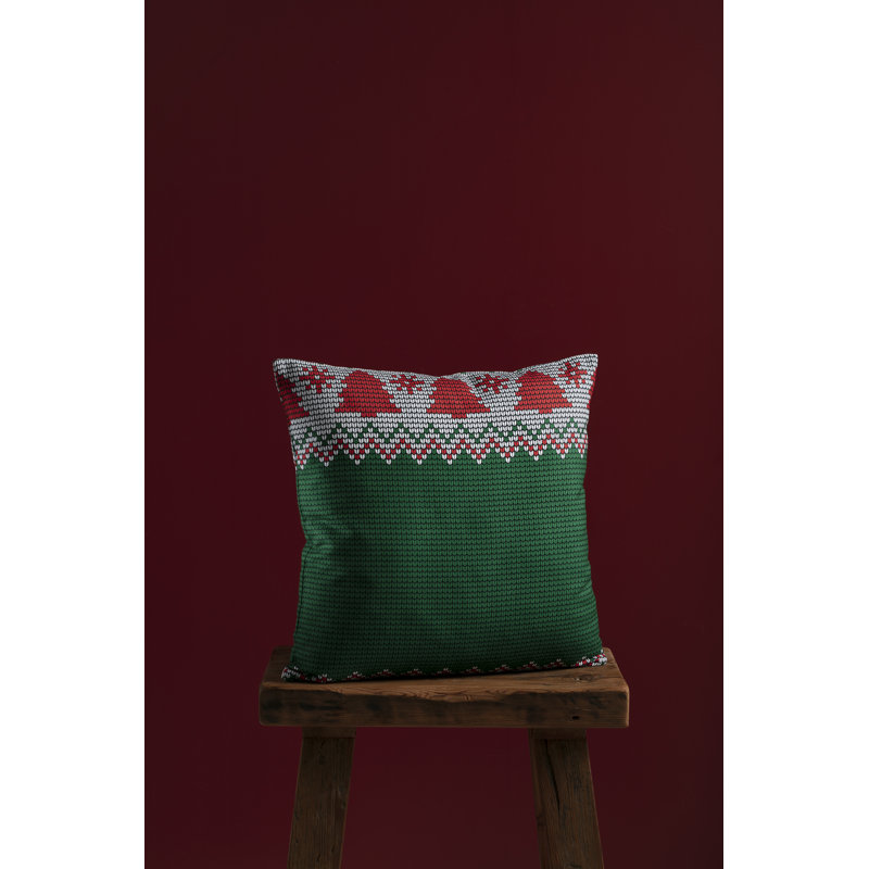 Abstract White Square Cushion