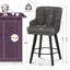 Tabouret de bar 26 po pivotant sur 360 ° à hauteur de comptoir 26 pi, chaises de îlot de cuisine avec pieds en bois-1351705099-1351488999