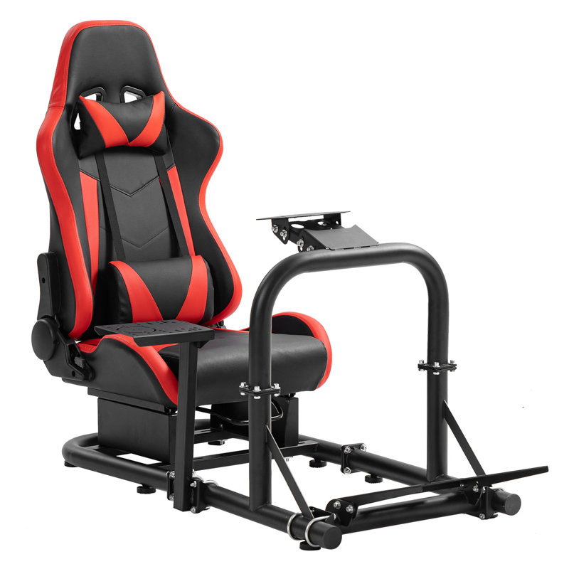 Anman Adjustable Ergonomic PC & Racing Game Chair in Black