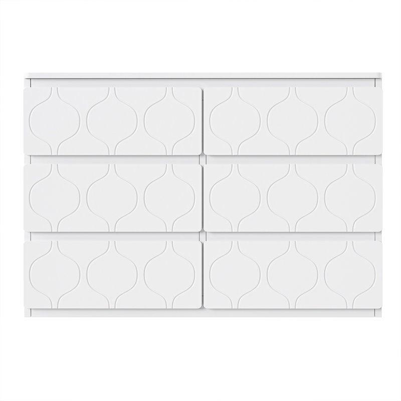 Altynay 110 cm W Chest of 6 Drawers