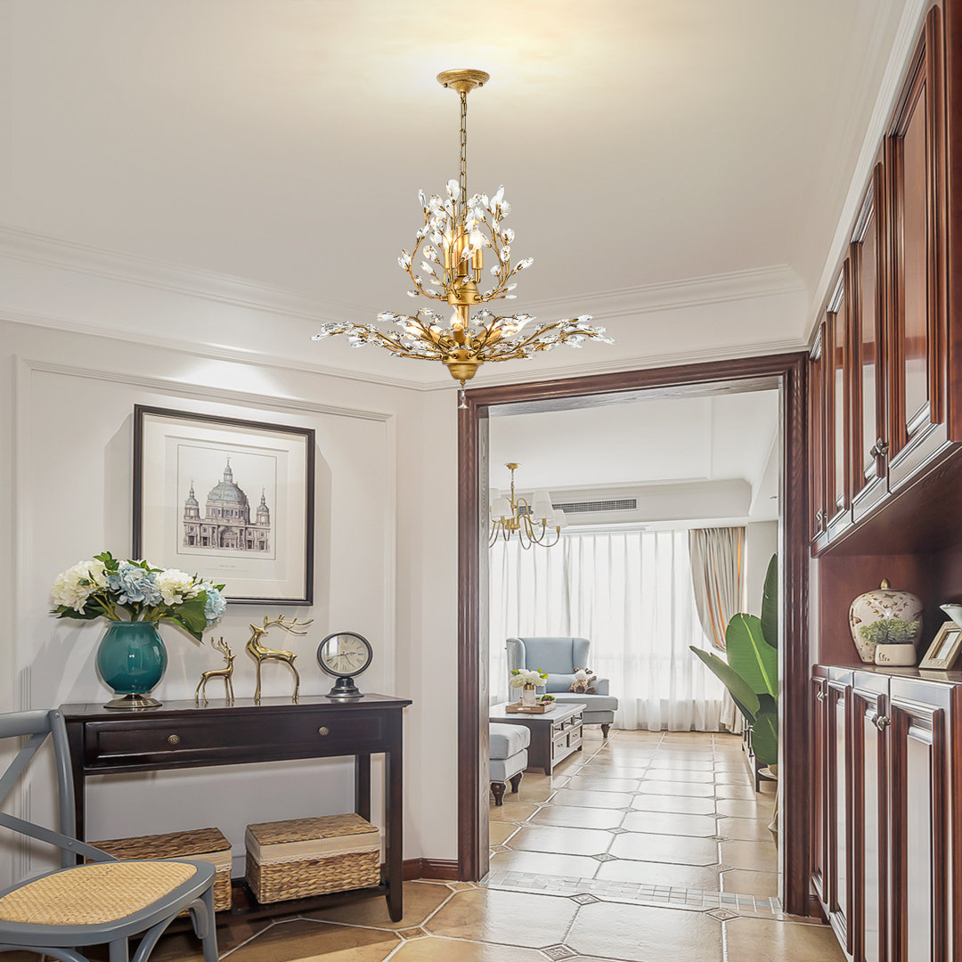 Nevis 8 - Light Crystal Dimmable Empire Chandelier