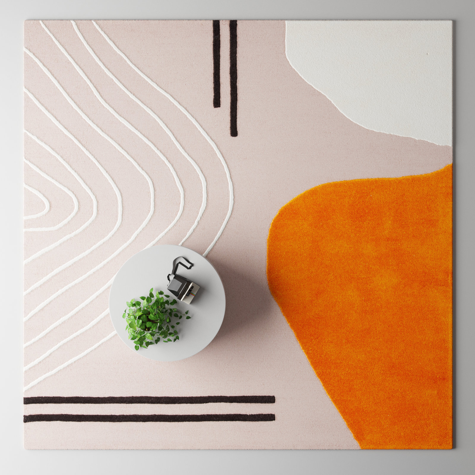 Felipe Handmade Wool Rug, Square 10'