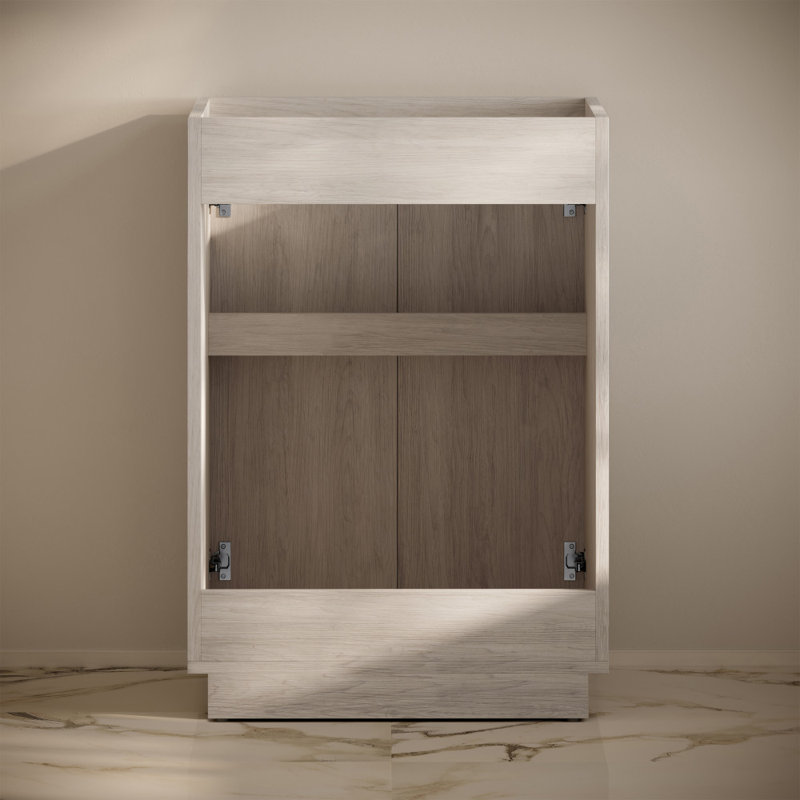 St. Tropez 24" White Oak Freestanding Bathroom Vanity Cabinet