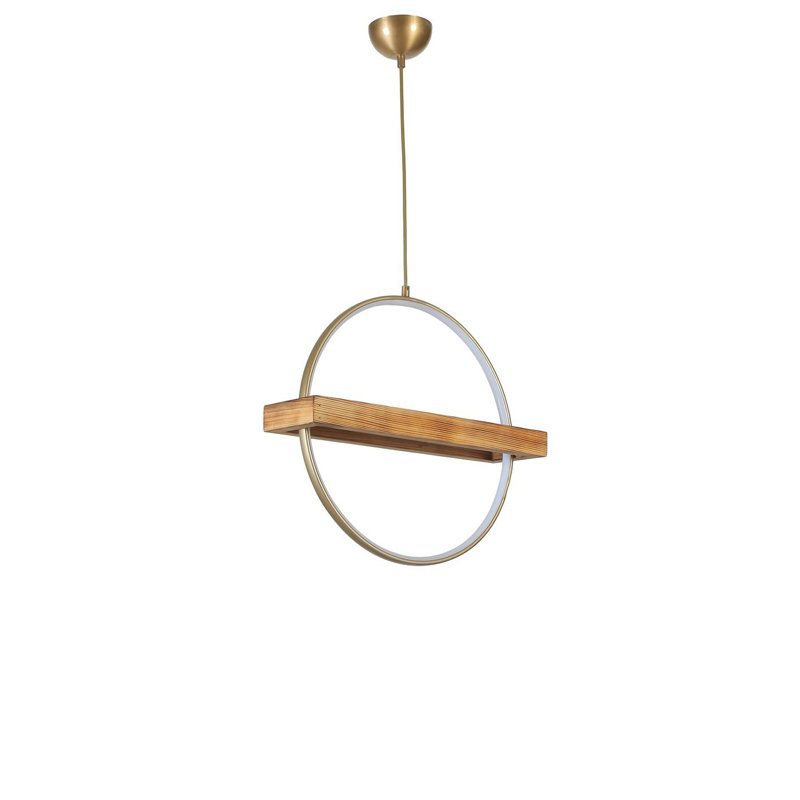 Chandle - Light Pendant, Gold/Wooden