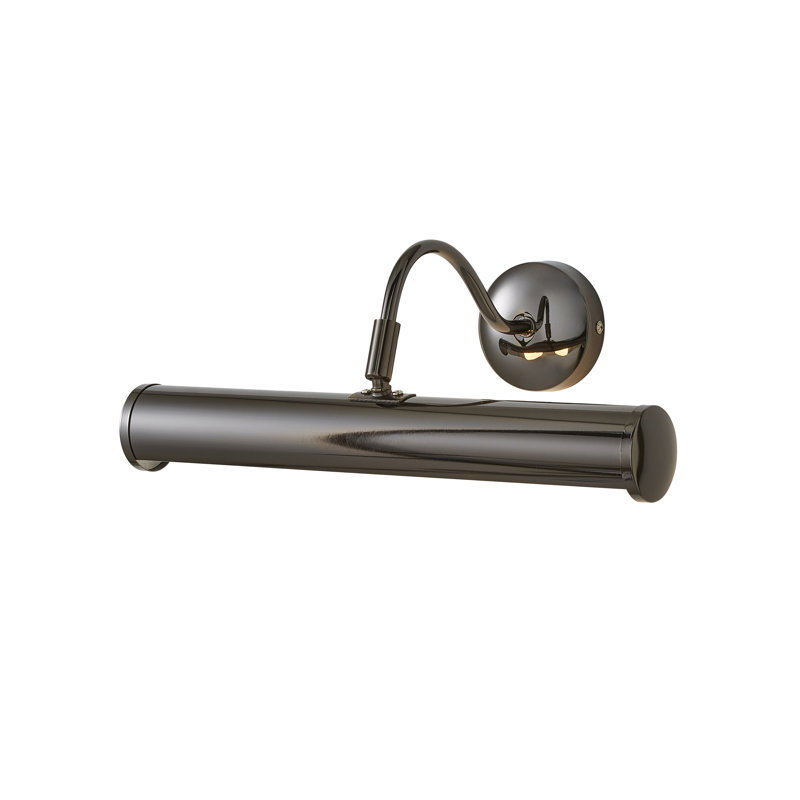 Marlow 2 -Light Hardwired Wall Mount Picture Light, Yes, Black Chrome