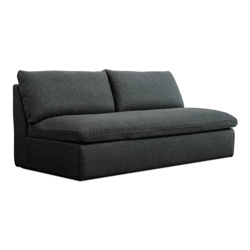 Miles Outdoor Sofa Speckled Charcoal, Charcoal